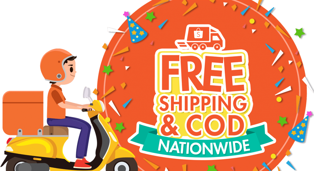 shopee malaysia free shipping & COD